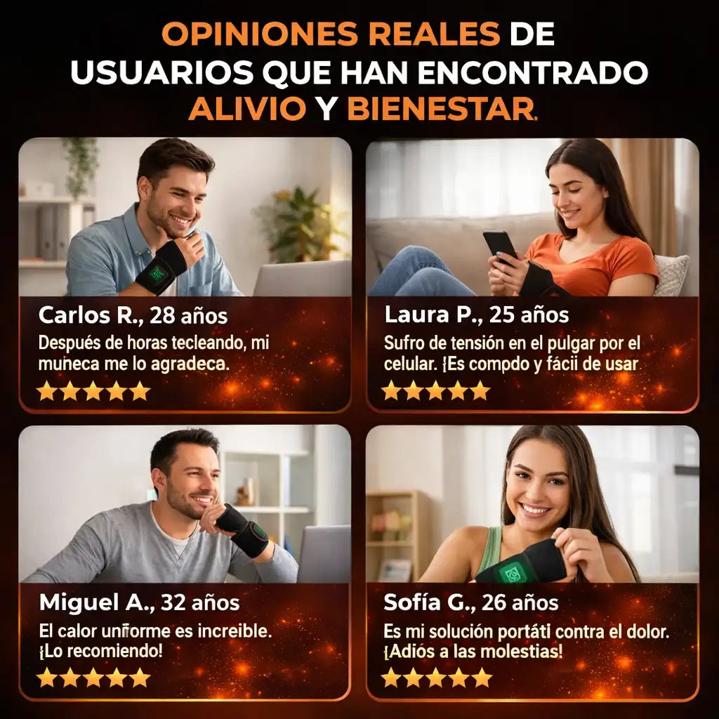 ThermoAlivio Pro™ – Muñequera de Calor Terapéutico🔥